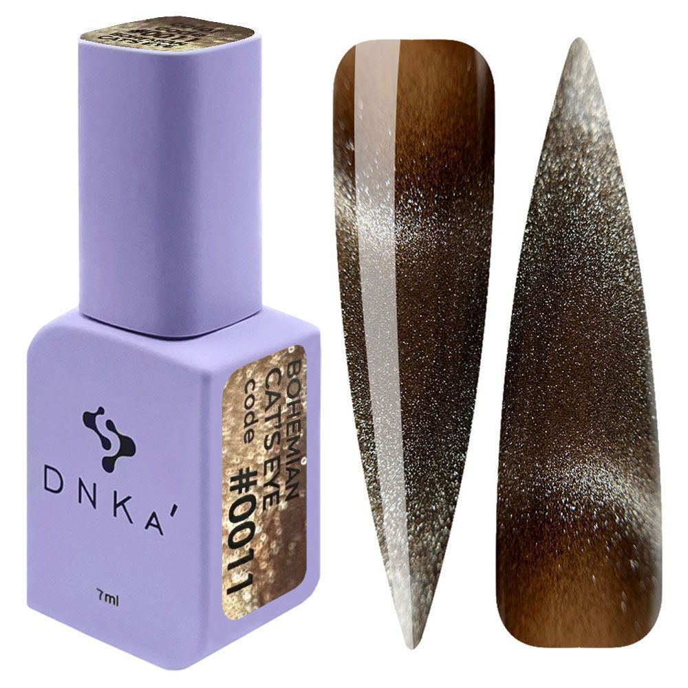 COLOR GEL POLISH CAT`S EYE "DNKa", 12 ml #0011 BOHEMIAN