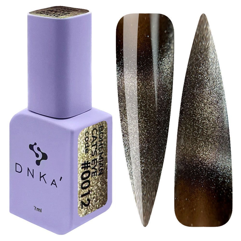 COLOR GEL POLISH CAT`S EYE "DNKa", 12 ml #0012 BOHEMIAN