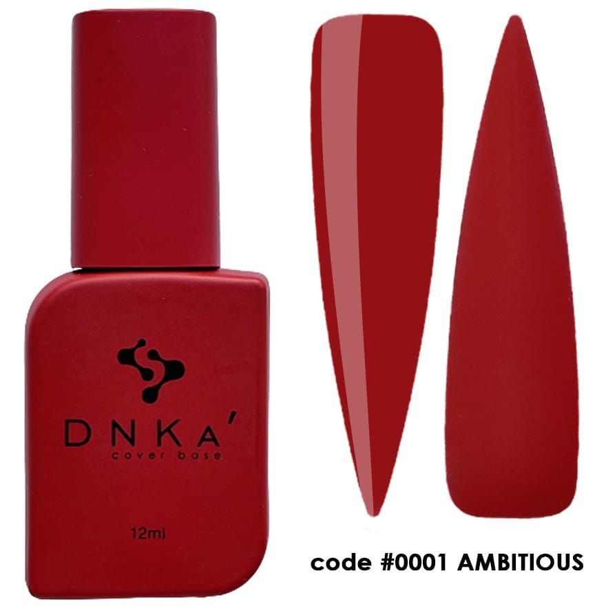 RUBBER BASE FRENCH NEW FORMULA "DNKa" (cover), 12 ml #0001 Ambitious — Професійний догляд для чоловіків, 12 ml