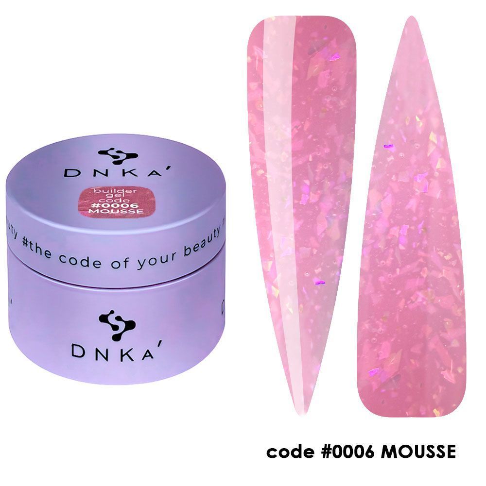 BUILDER GEL MOUSSE "DNKa", 30 ml #0006 — Професійний догляд для чоловіків, 30 ml