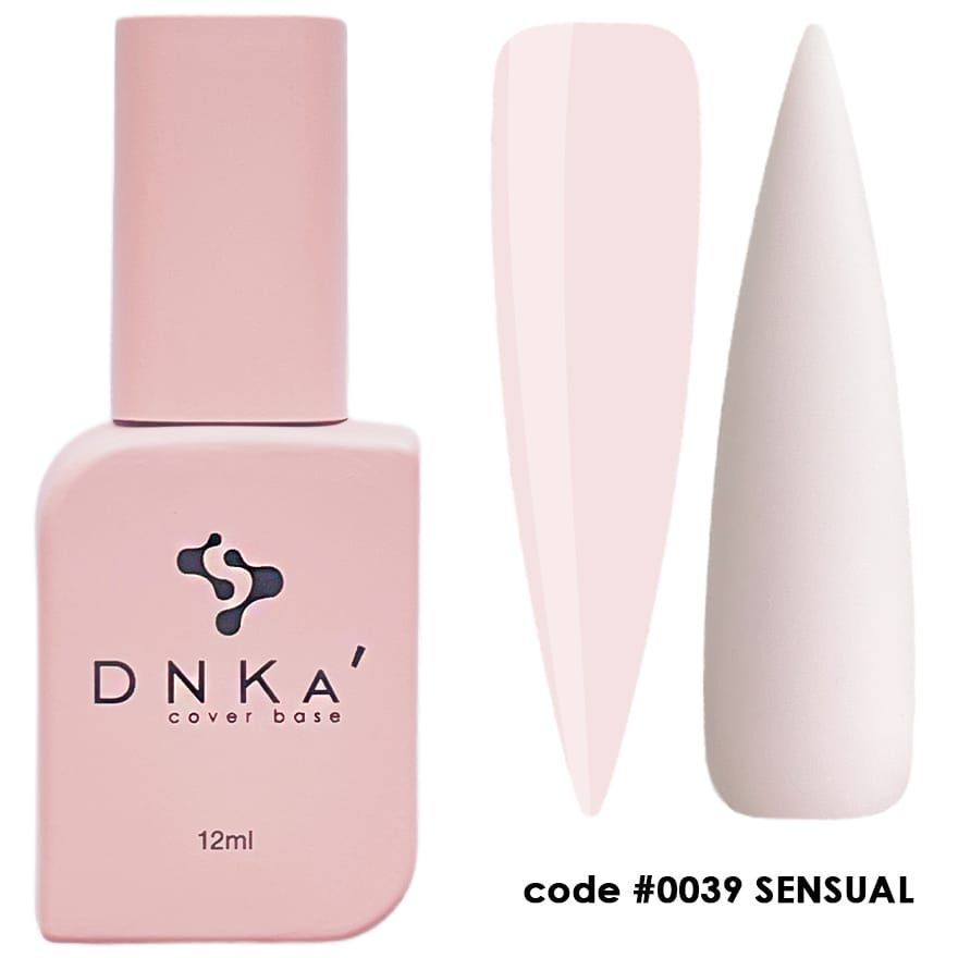 RUBBER BASE FRENCH NEW FORMULA "DNKa" (cover), 12 ml #0039 Sensual — Професійний догляд для чоловіків, 12 ml