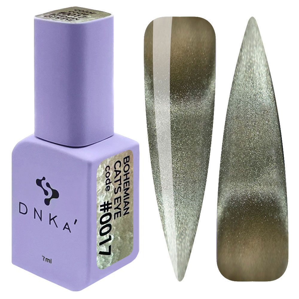 COLOR GEL POLISH CAT`S EYE "DNKa", 12 ml #0017 BOHEMIAN
