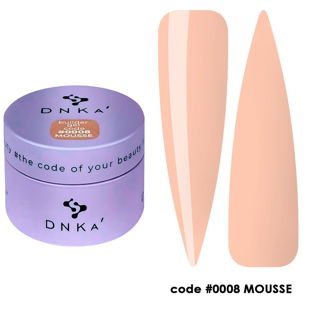 BUILDER GEL MOUSSE "DNKa", 30 ml #0008 — Професійний догляд для чоловіків, 30 ml