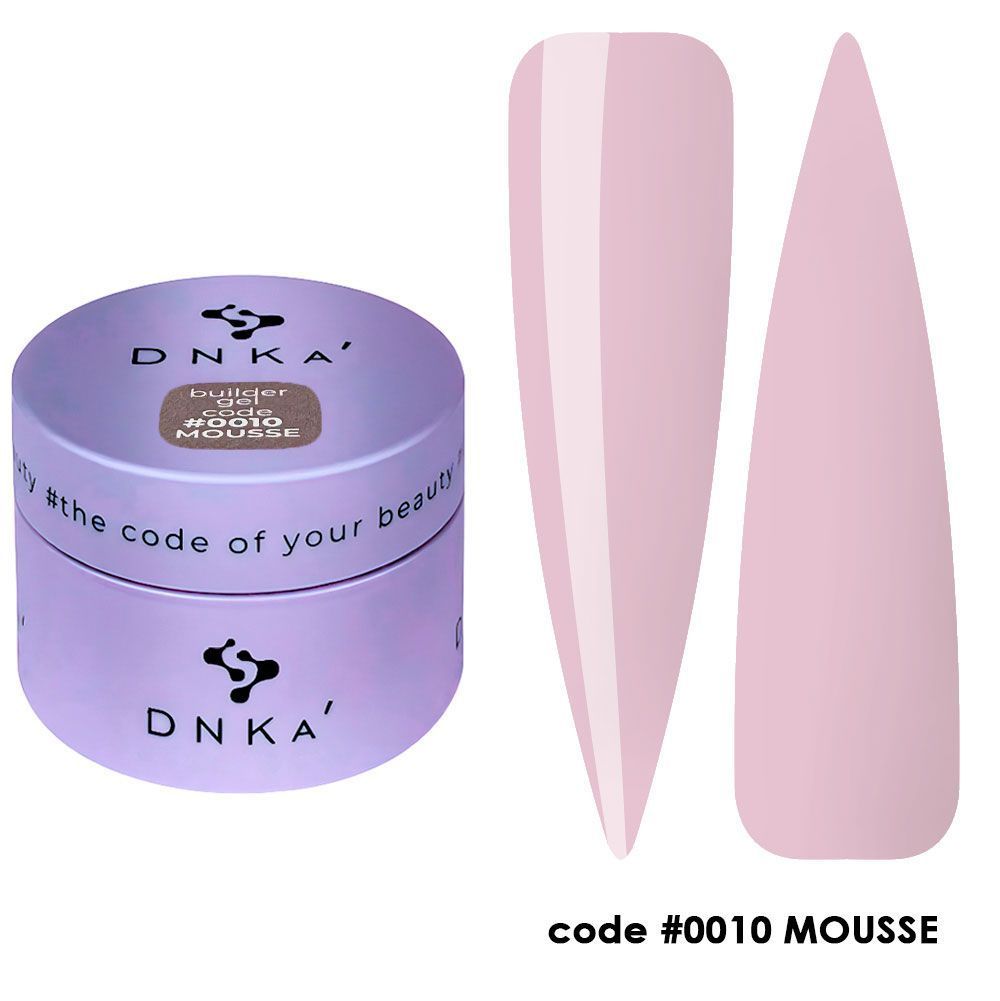 BUILDER GEL MOUSSE "DNKa", 30 ml #0010 — Професійний догляд для чоловіків, 30 ml