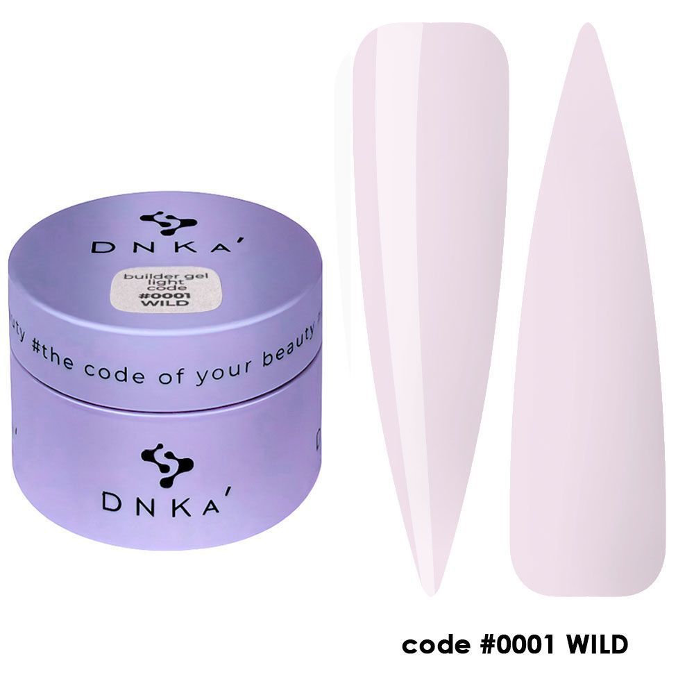 BUILDER GEL LIGHT "DNKa", 30 ml #0001 Wild — Професійний догляд для чоловіків, 30 ml