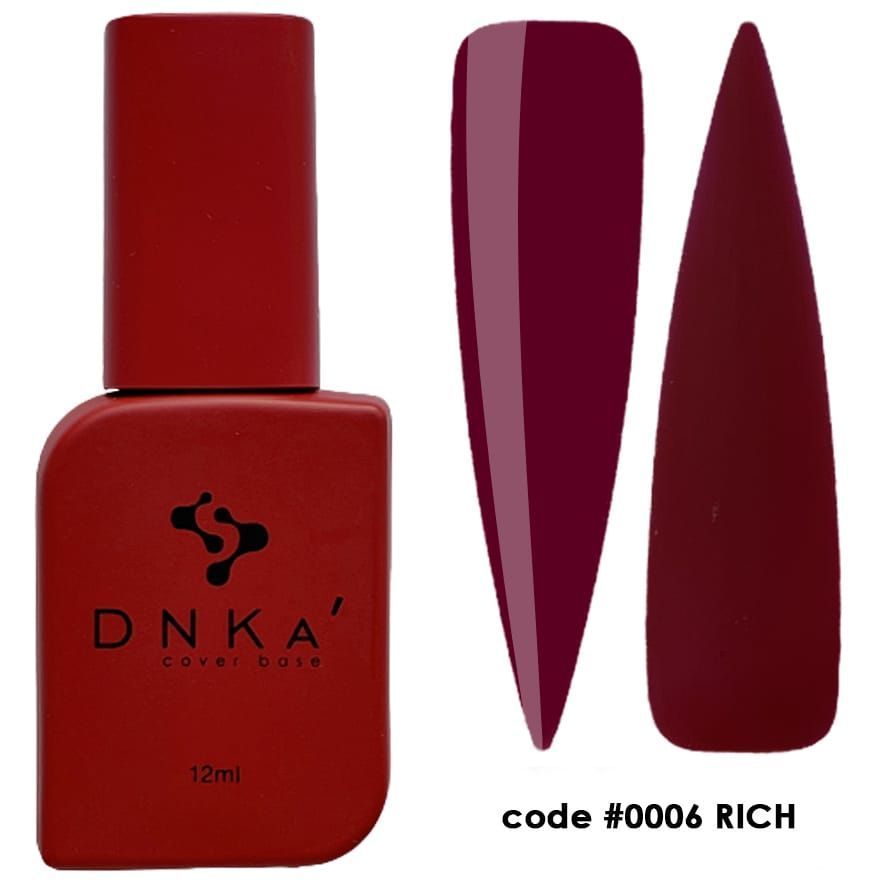 RUBBER BASE FRENCH NEW FORMULA "DNKa" (cover), 12 ml #0006 Rich — Професійний догляд для чоловіків, 12 ml