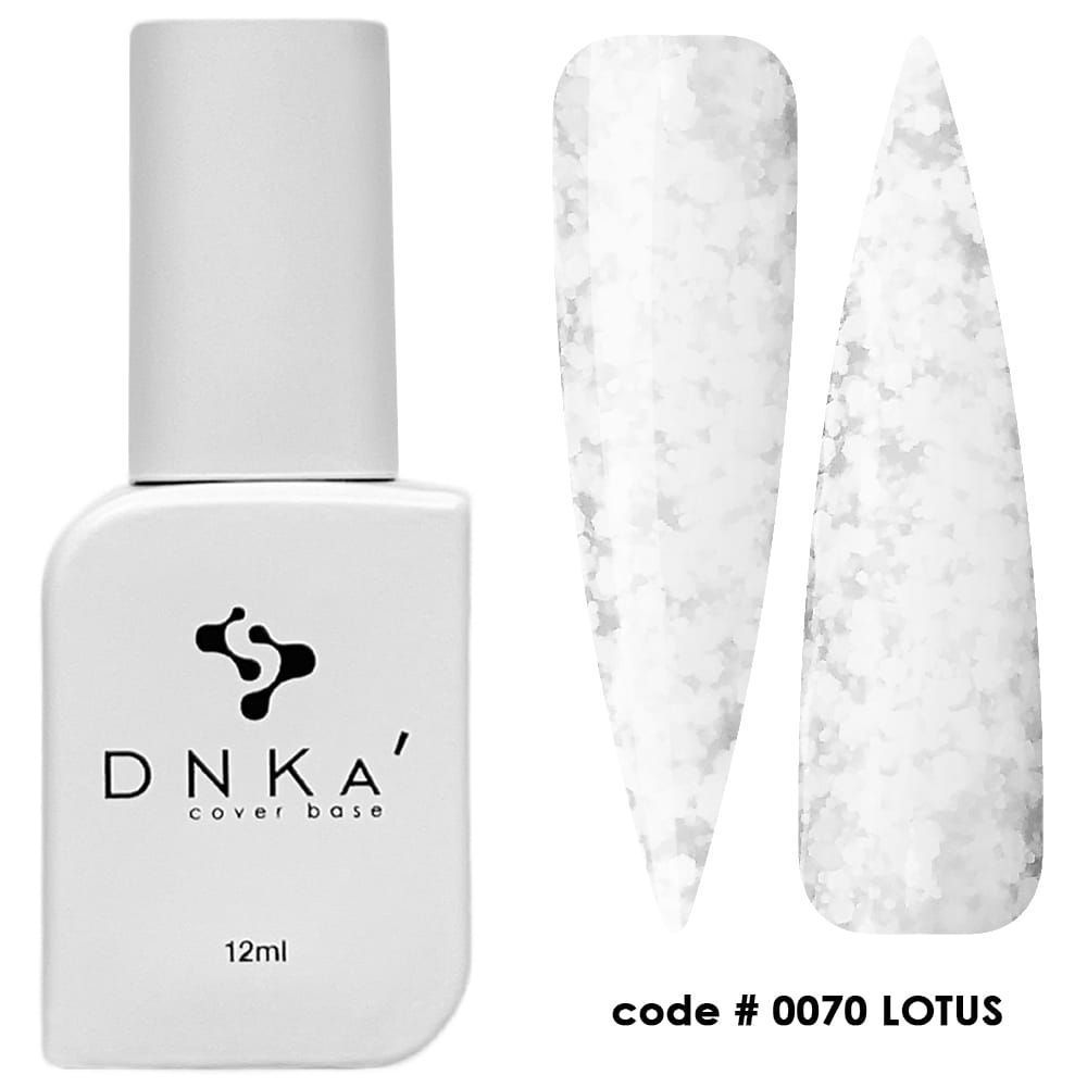 RUBBER BASE FRENCH NEW FORMULA "DNKa" (cover), 12 ml #0070 Lotus — Професійний догляд для чоловіків, 12 ml