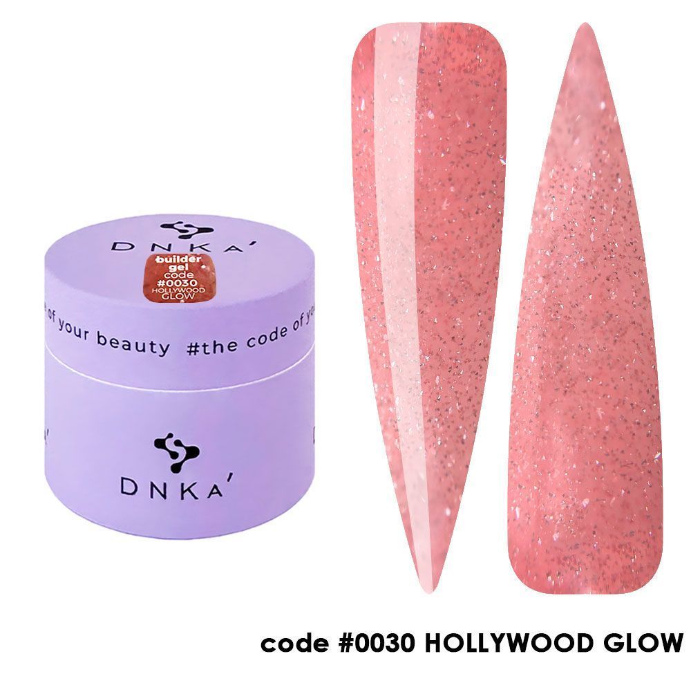 BUILDER GEL NEW FORMULA "DNKa", 30 ml #0030 HOLLYWOOD GLOW — Професійний догляд для чоловіків, 30 ml