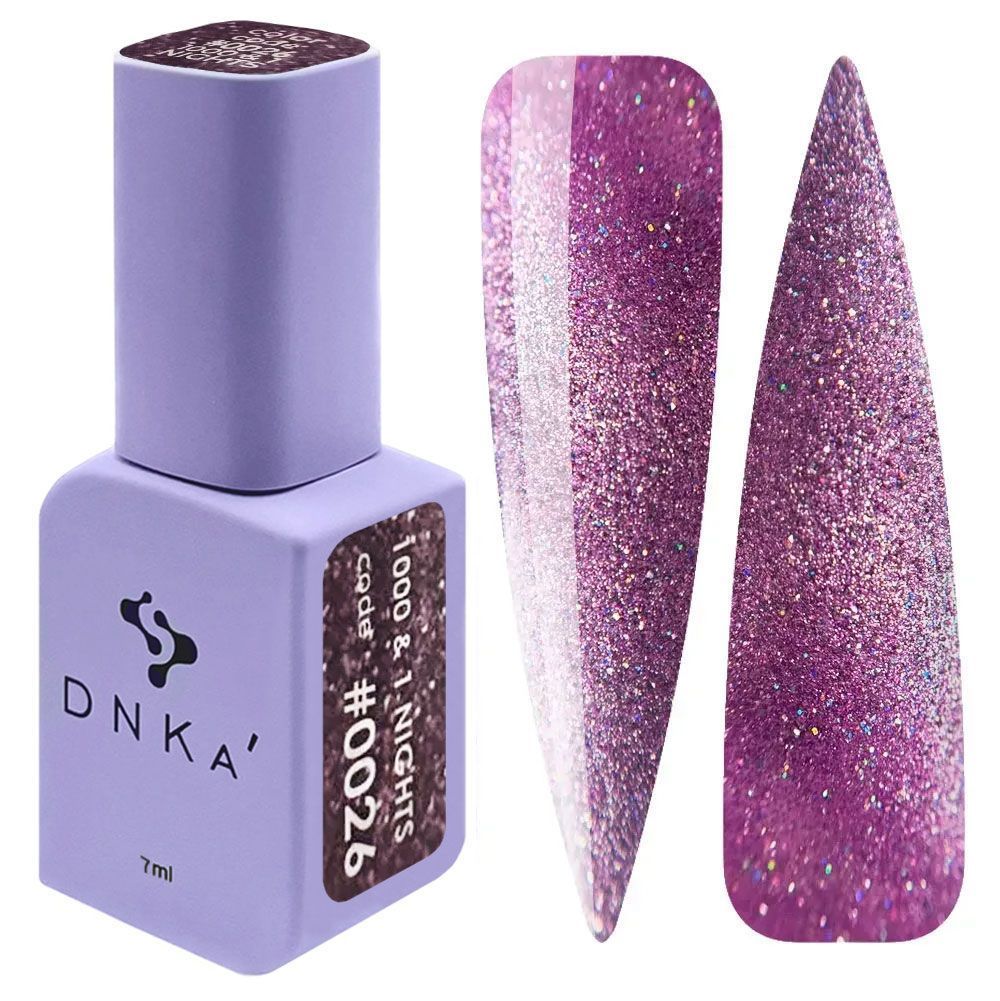 COLOR GEL POLISH CAT`S EYE "DNKa", 12 ml #0026 1000 & 1 NIGHTS