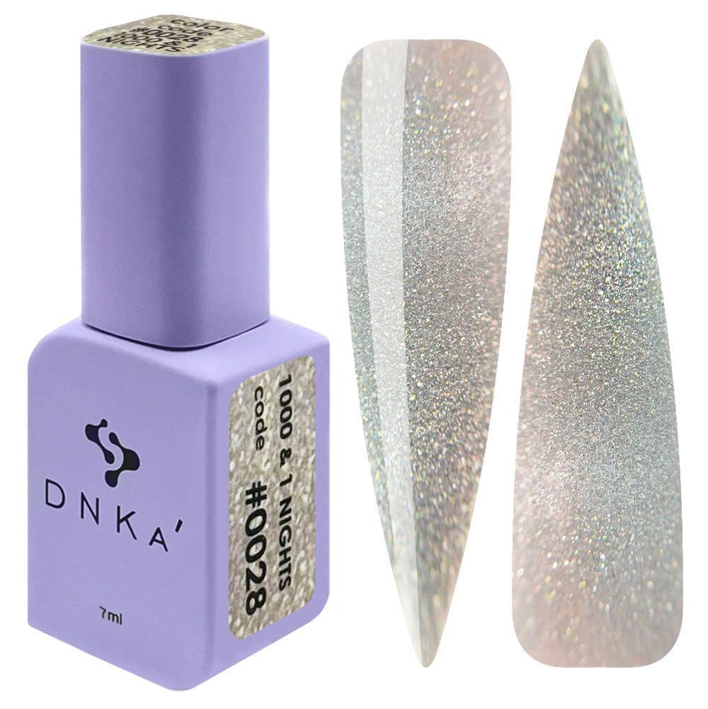 COLOR GEL POLISH CAT`S EYE "DNKa", 12 ml #0028 1000 & 1 NIGHTS