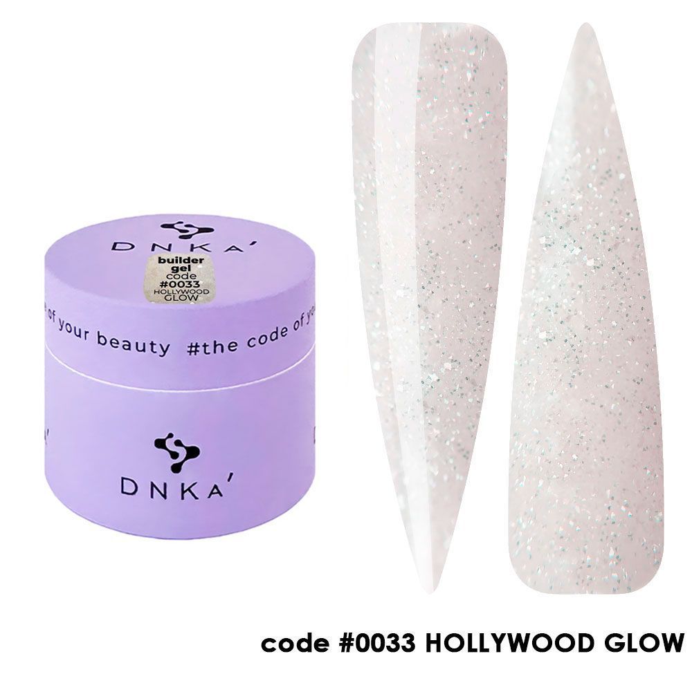 BUILDER GEL NEW FORMULA "DNKa", 30 ml #0033 HOLLYWOOD GLOW — Професійний догляд для чоловіків, 30 ml