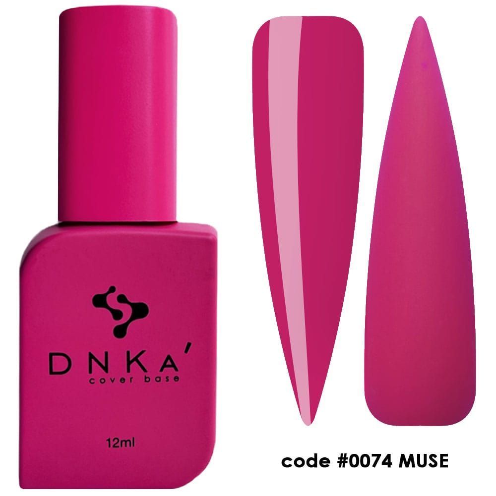 RUBBER BASE FRENCH NEW FORMULA "DNKa" (cover), 12 ml #0074 Muse — Професійний догляд для чоловіків, 12 ml