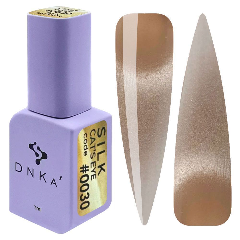 COLOR GEL POLISH CAT`S EYE "DNKa", 12 ml #0030 SILK