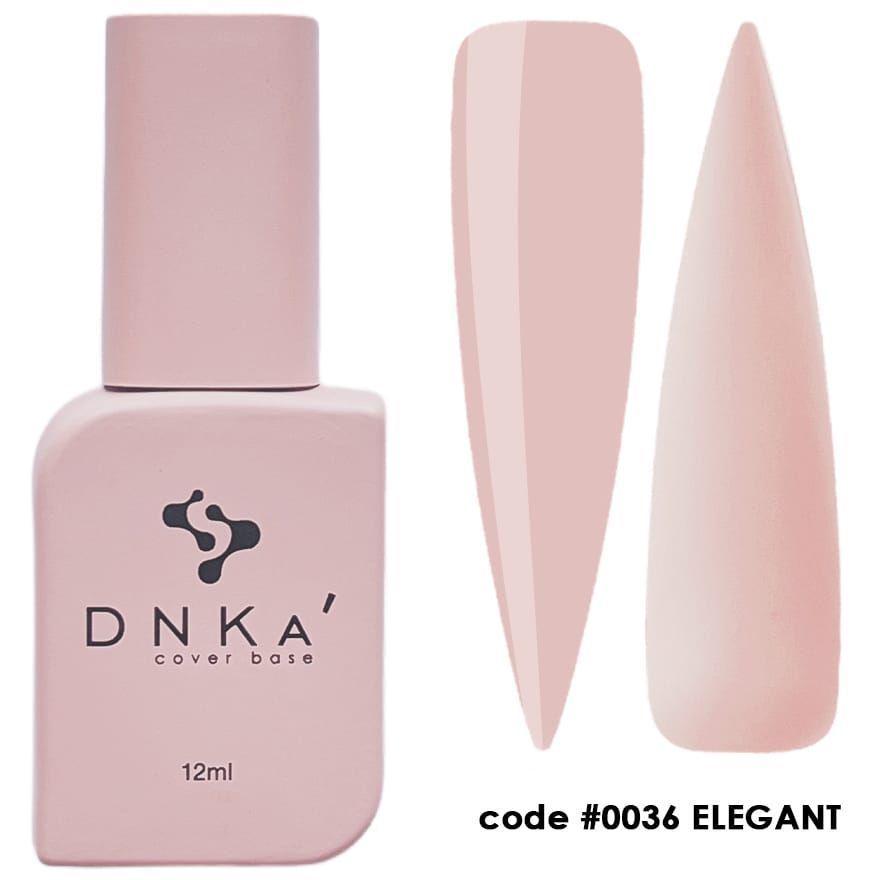 RUBBER BASE FRENCH NEW FORMULA "DNKa" (cover), 12 ml #0036 Elegant — Професійний догляд для чоловіків, 12 ml