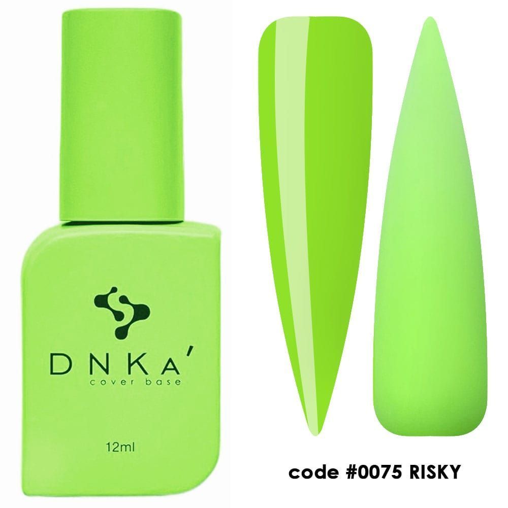 RUBBER BASE FRENCH NEW FORMULA "DNKa" (cover), 12 ml #0075 Riski — Професійний догляд для чоловіків, 12 ml