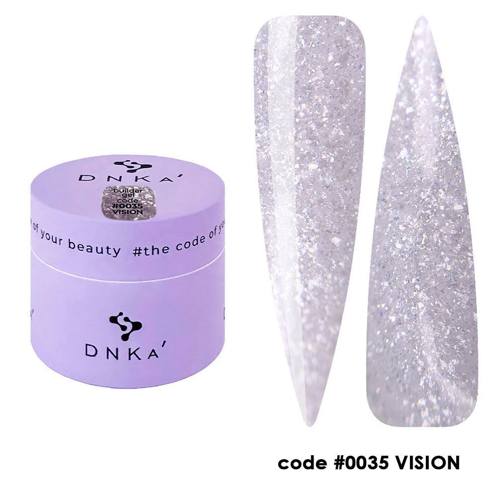 BUILDER GEL NEW FORMULA "DNKa", 30 ml #0035 Vision — Професійний догляд для чоловіків, 30 ml