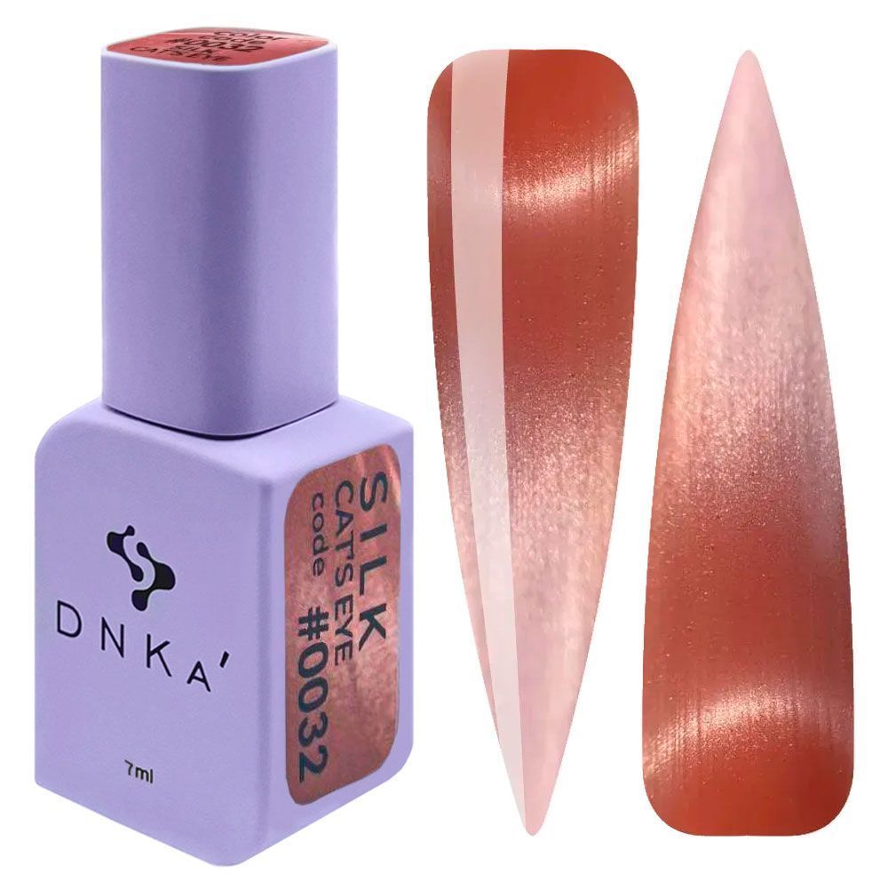 COLOR GEL POLISH CAT`S EYE "DNKa", 12 ml #0032 SILK