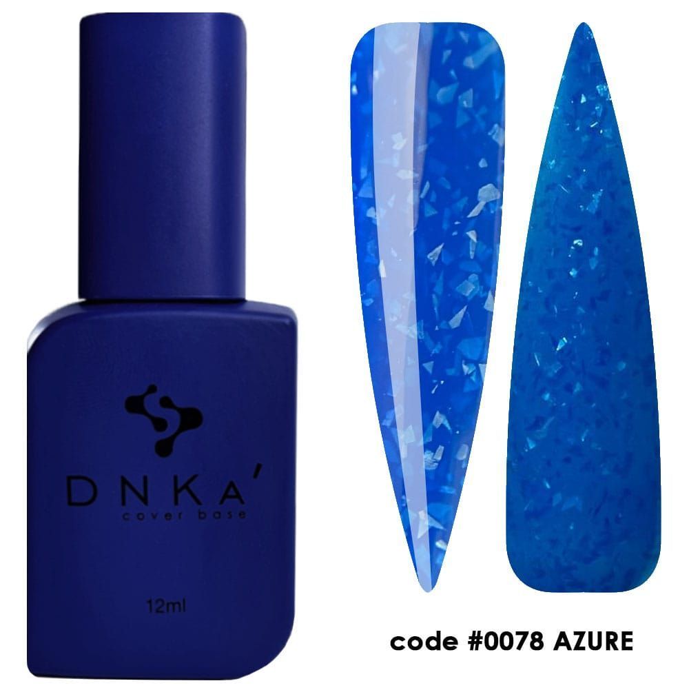 RUBBER BASE FRENCH NEW FORMULA "DNKa" (cover), 12 ml #0078 Azure — Професійний догляд для чоловіків, 12 ml