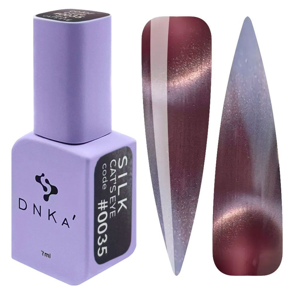 COLOR GEL POLISH CAT`S EYE "DNKa", 12 ml #0035 SILK