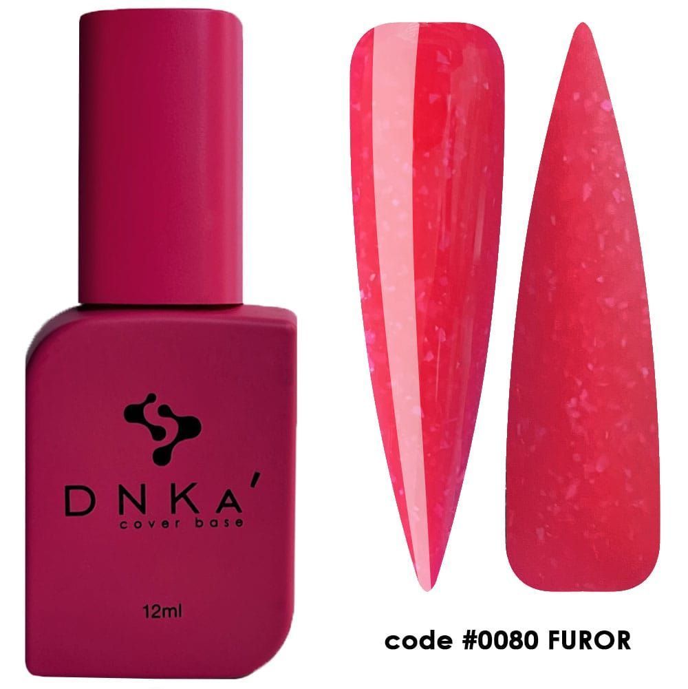 RUBBER BASE FRENCH NEW FORMULA "DNKa" (cover), 12 ml #0080 Furor — Професійний догляд для чоловіків, 12 ml