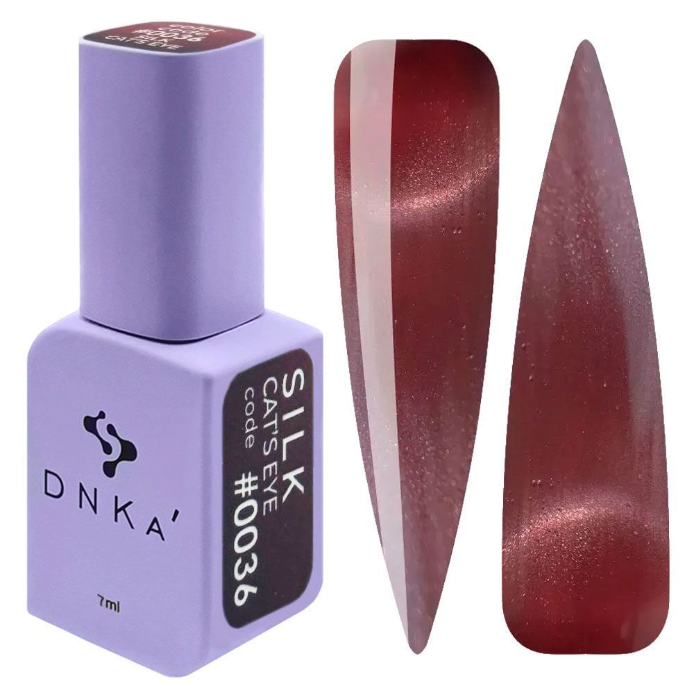 COLOR GEL POLISH CAT`S EYE "DNKa", 12 ml #0036 SILK