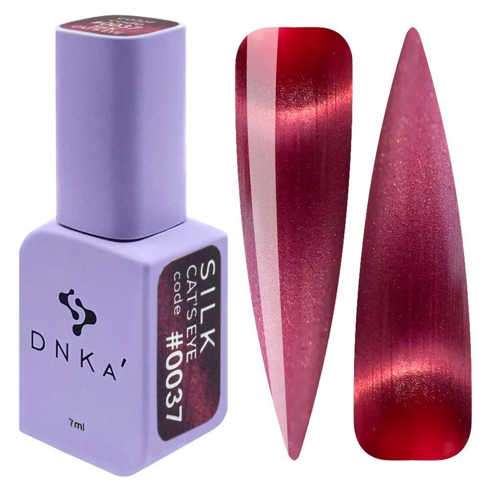 COLOR GEL POLISH CAT`S EYE "DNKa", 12 ml #0037 SILK