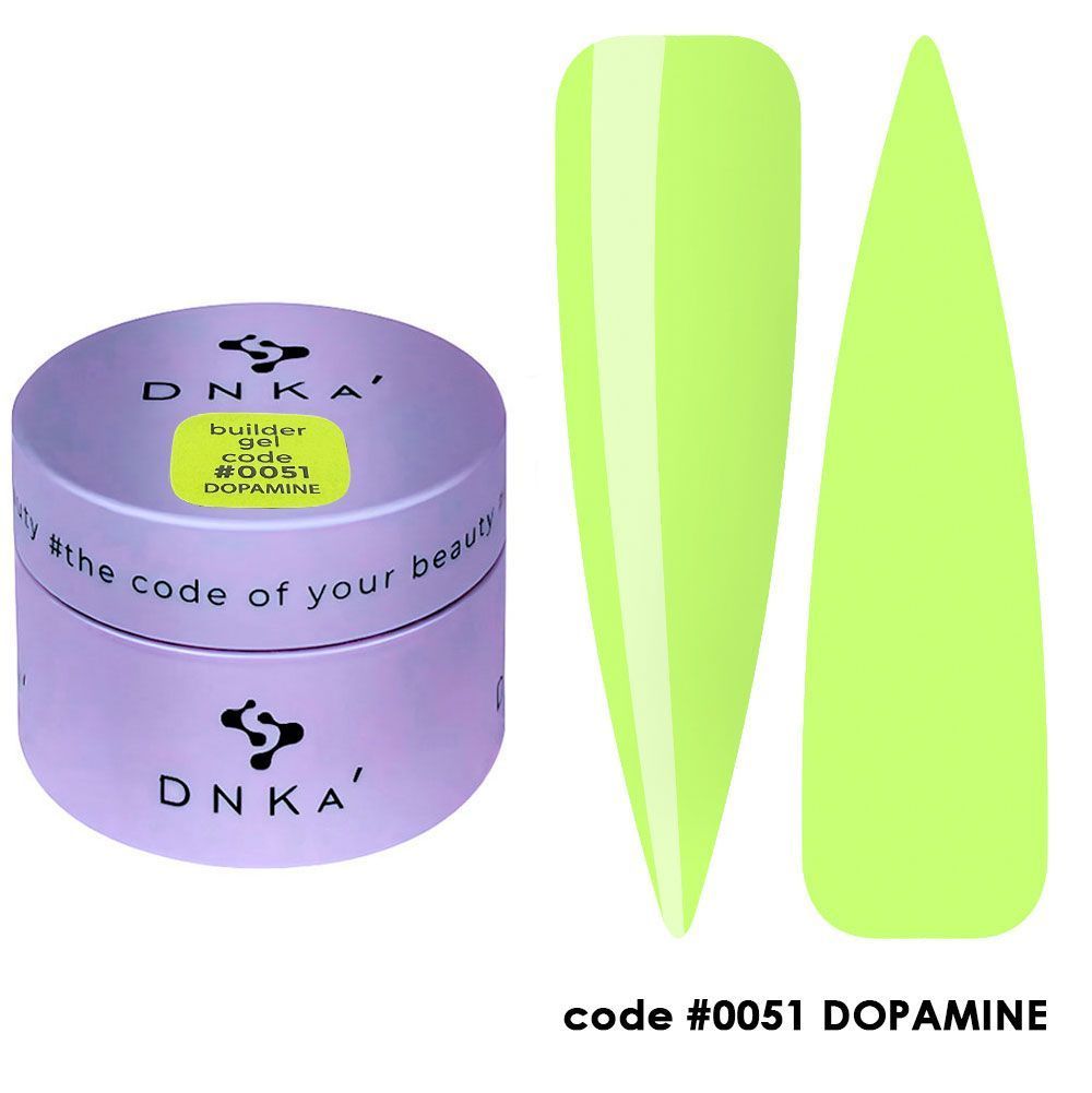 BUILDER GEL NEW FORMULA "DNKa", 15 ml #0051 Dopamine — Професійний догляд для чоловіків, 15 ml