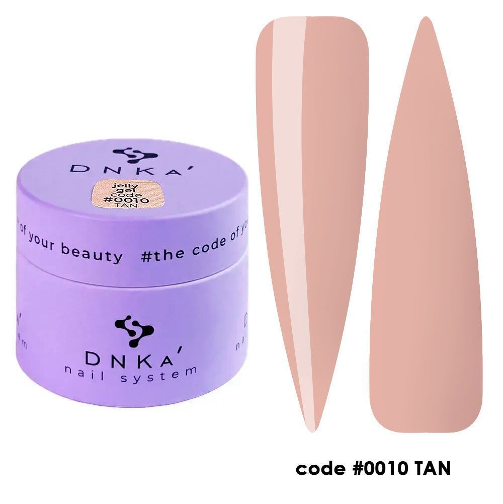 JELLY GEL "DNKa", 15 ml #0010 Tan — Професійний догляд для чоловіків, 15 ml