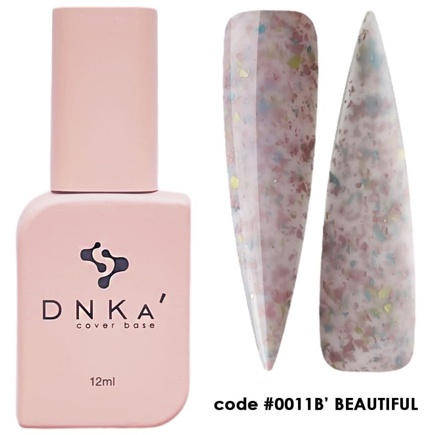 RUBBER BASE FRENCH NEW FORMULA "DNKa" (cover), 12 ml #0011B' Beauttiful — Професійний догляд для чоловіків, 12 ml