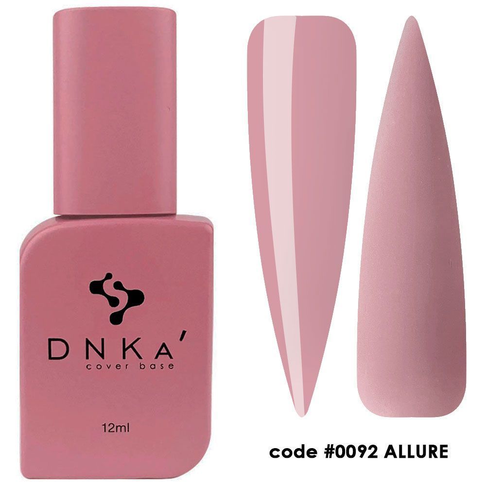 RUBBER BASE FRENCH NEW FORMULA "DNKa" (cover), 12 ml #0092 Allure — Професійний догляд для чоловіків, 12 ml