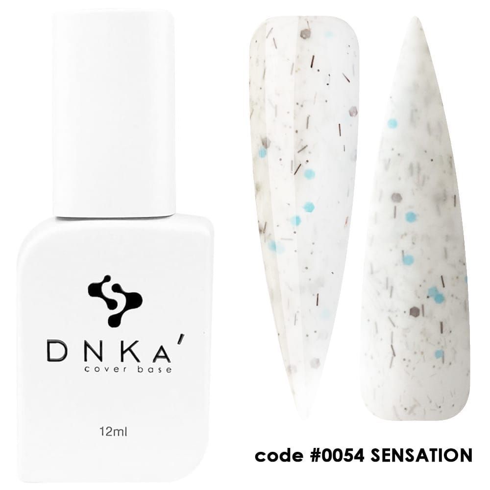 RUBBER BASE FRENCH NEW FORMULA "DNKa" (cover), 12 ml #0054 Sensation — Професійний догляд для чоловіків, 12 ml