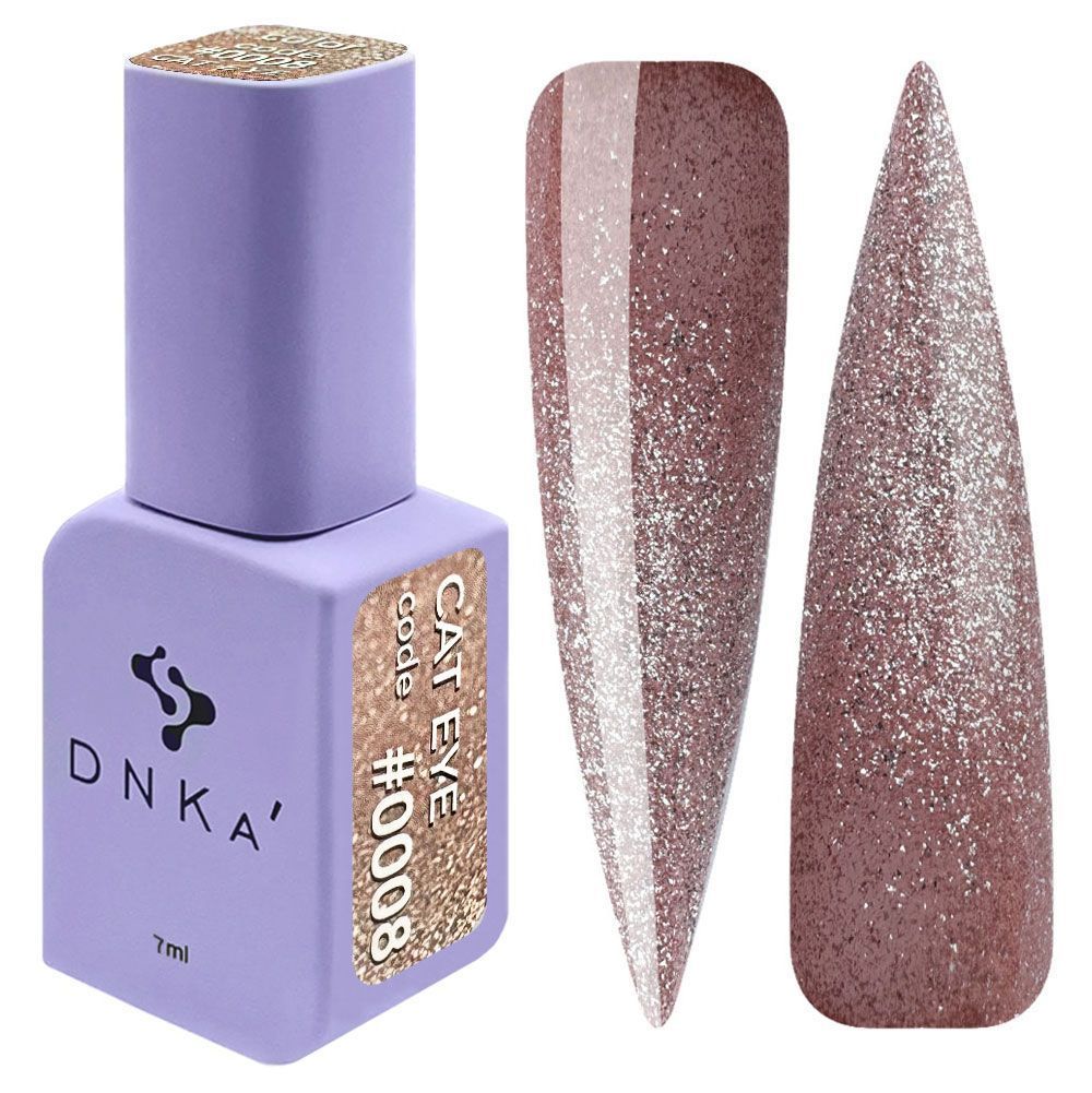 COLOR GEL POLISH CAT`S EYE "DNKa", 12 ml #0008