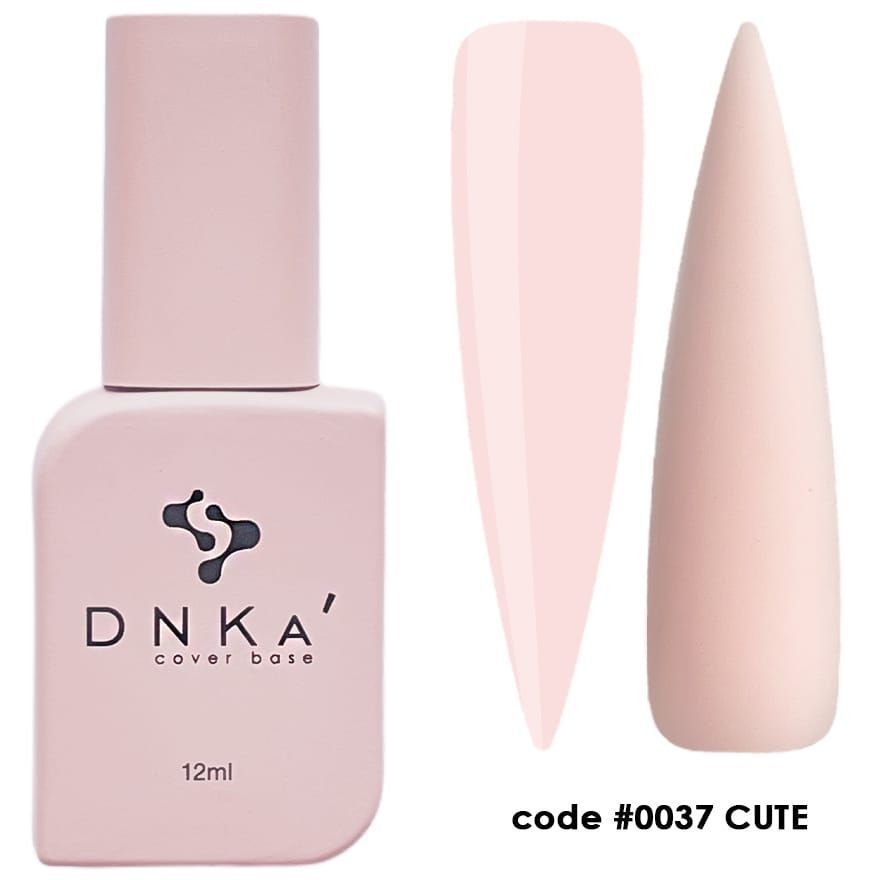 RUBBER BASE FRENCH NEW FORMULA "DNKa" (cover), 12 ml #0037 Cute — Професійний догляд для чоловіків, 12 ml