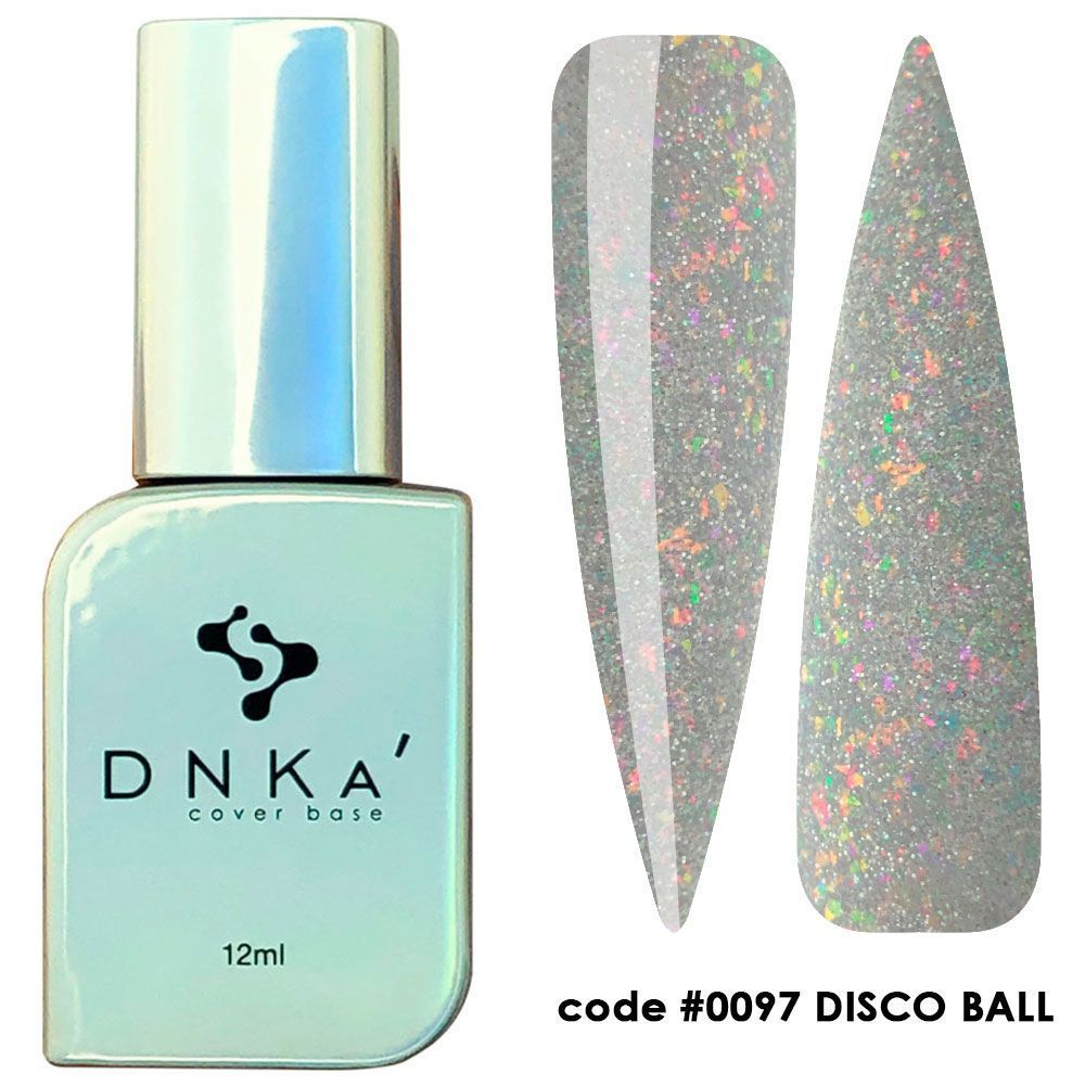 RUBBER BASE FRENCH NEW FORMULA "DNKa" (cover), 12 ml #0097 Disco Ball — Професійний догляд для чоловіків, 12 ml