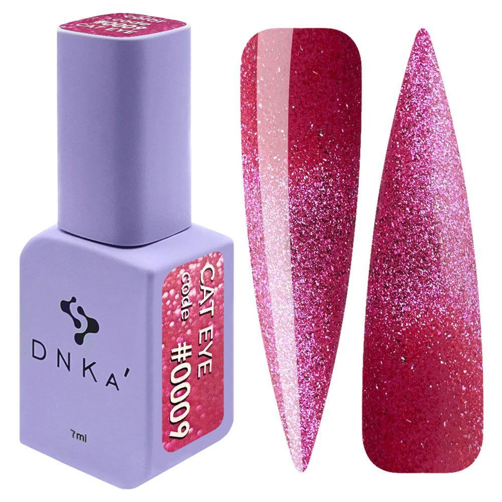 COLOR GEL POLISH CAT`S EYE "DNKa", 12 ml #0009
